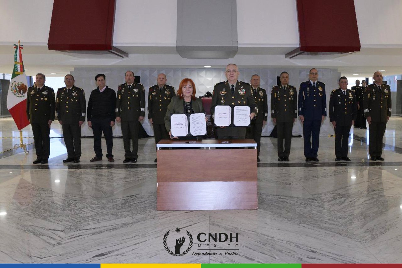 Refrendan CNDH y SEDENA su Convenio para proteger, promover y difundir los DDHH