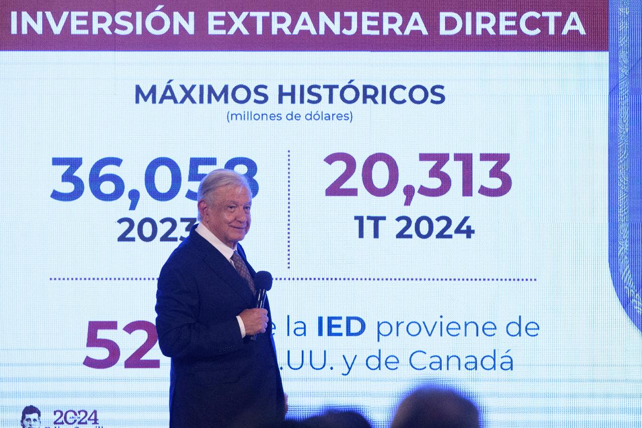 México tiene una situación excepcional y seguirá llegando la inversión extranjera: López Obrador