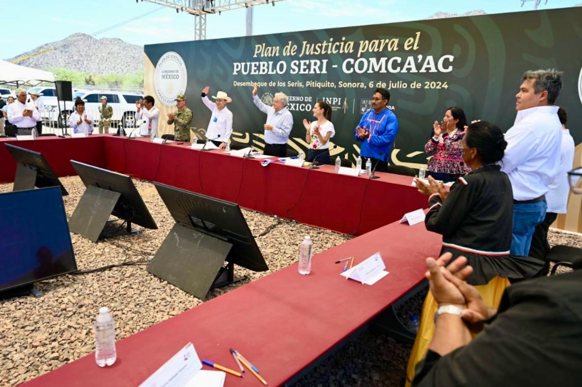 Se compromete Claudia Sheinbaum a continuar con el Plan de Justicia para el Pueblo Seri-Comca’ac