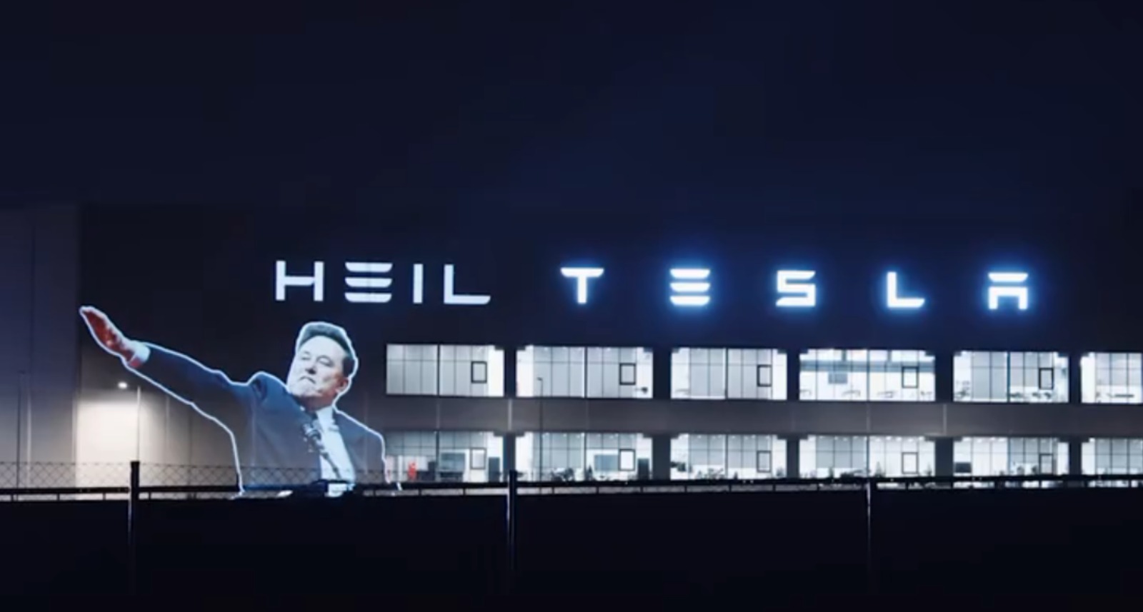 Protestan activistas antifascistas en Europa contra Elon Musk