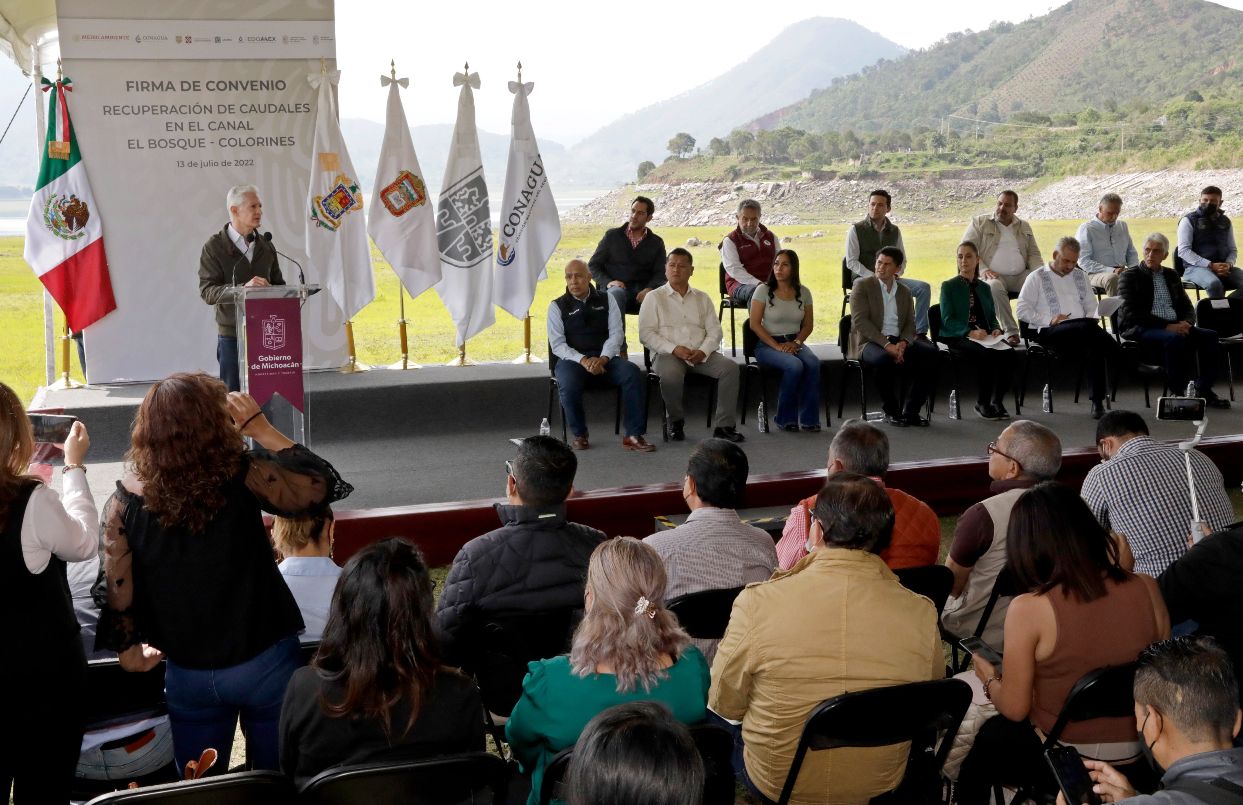 Firman CDMX, Edo Mex y Michoacán acuerdo histórico para recuperar agua del Sistema Cutzamala
