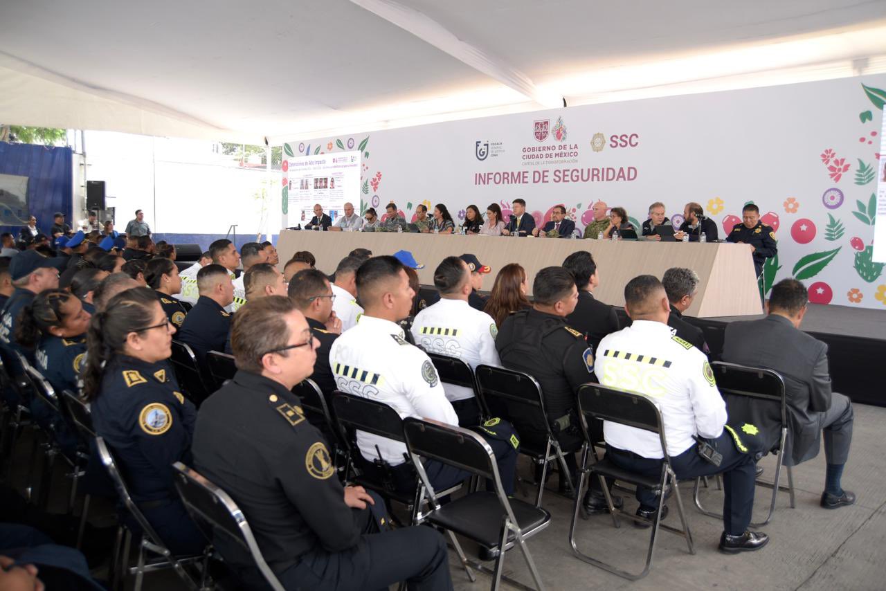 Clara Brugada presenta informe de seguridad cuatrimestral 2026: delitos de alto impacto bajan 7% frente a 2025