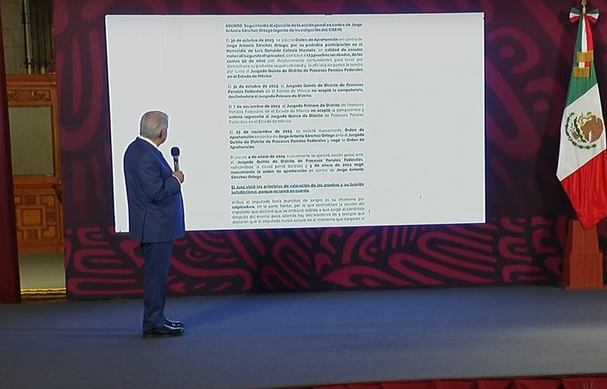 Denuncia López Obrador obstrucción en orden de captura sobre segundo tirador en el caso Colosio