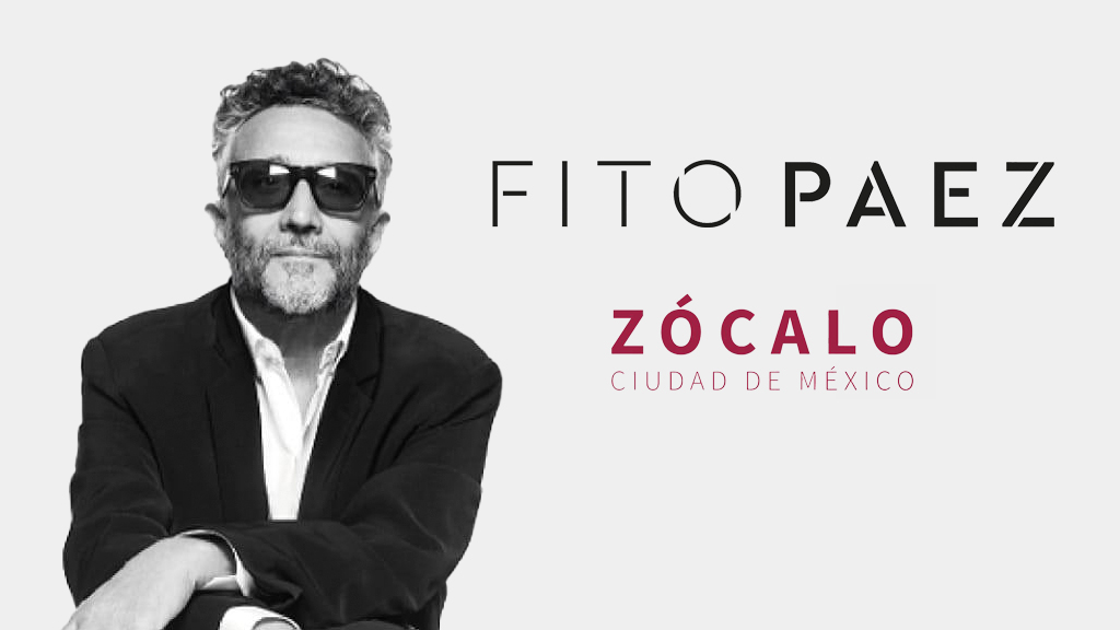 Todo listo para el concierto gratuito de Fito Páez en el Zócalo