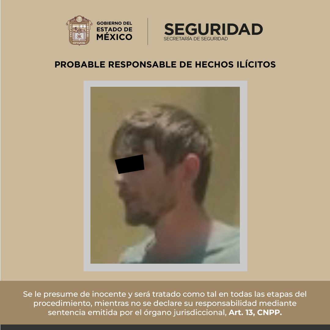 Detienen a extranjero con armamento de uso exclusivo del ejército en el Estado de México