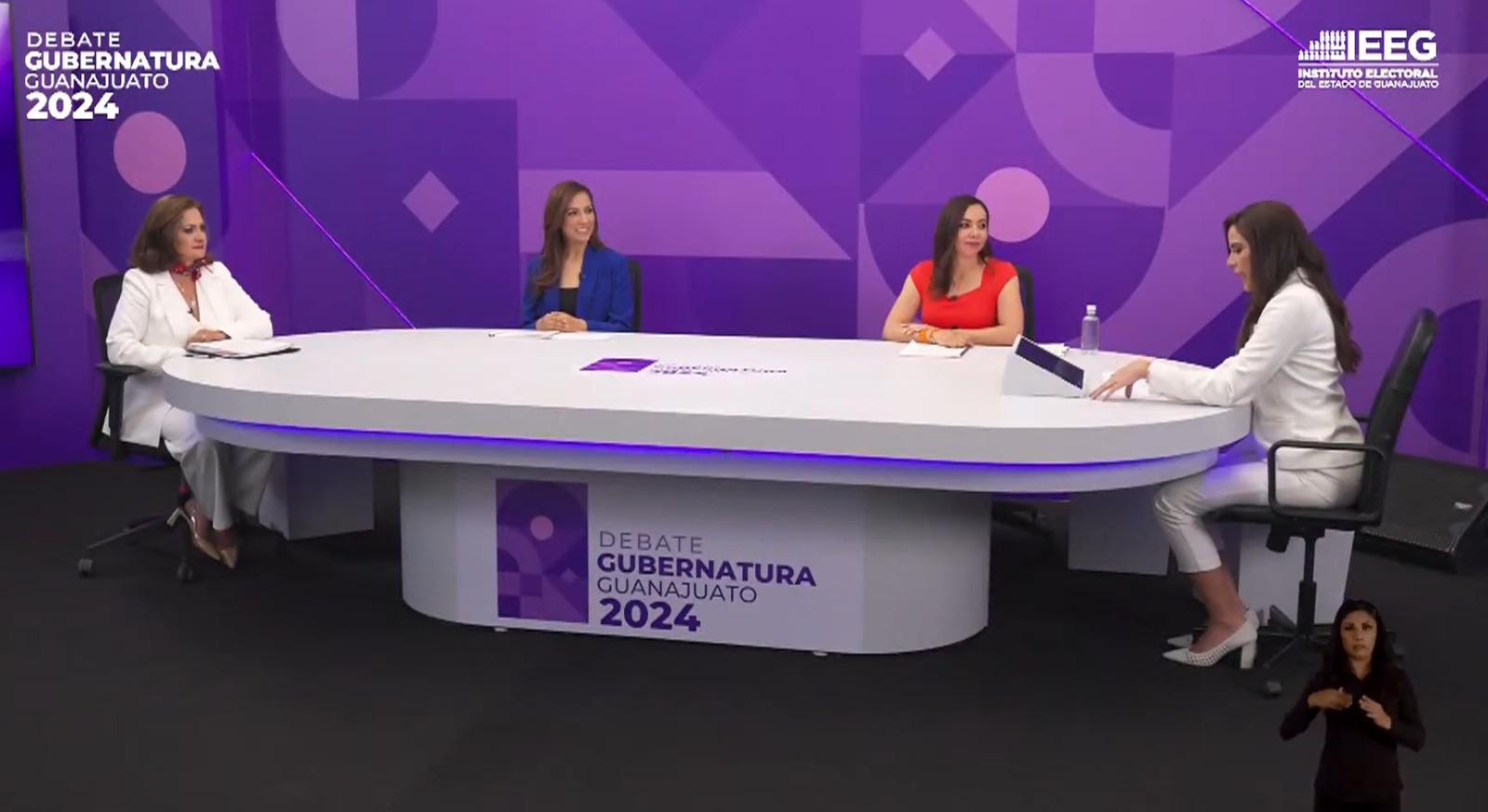 Contrastan candidatas propuestas sobre seguridad y combate a la corrupción durante el primer debate a la gubernatura de Guanajuato