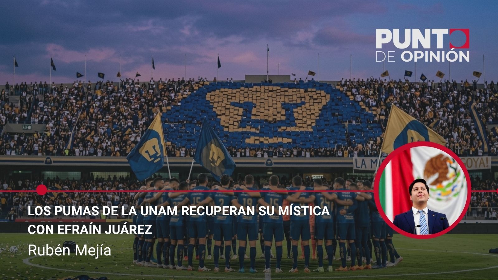 Los pumas de la UNAM recuperan su mística con Efraín Juárez