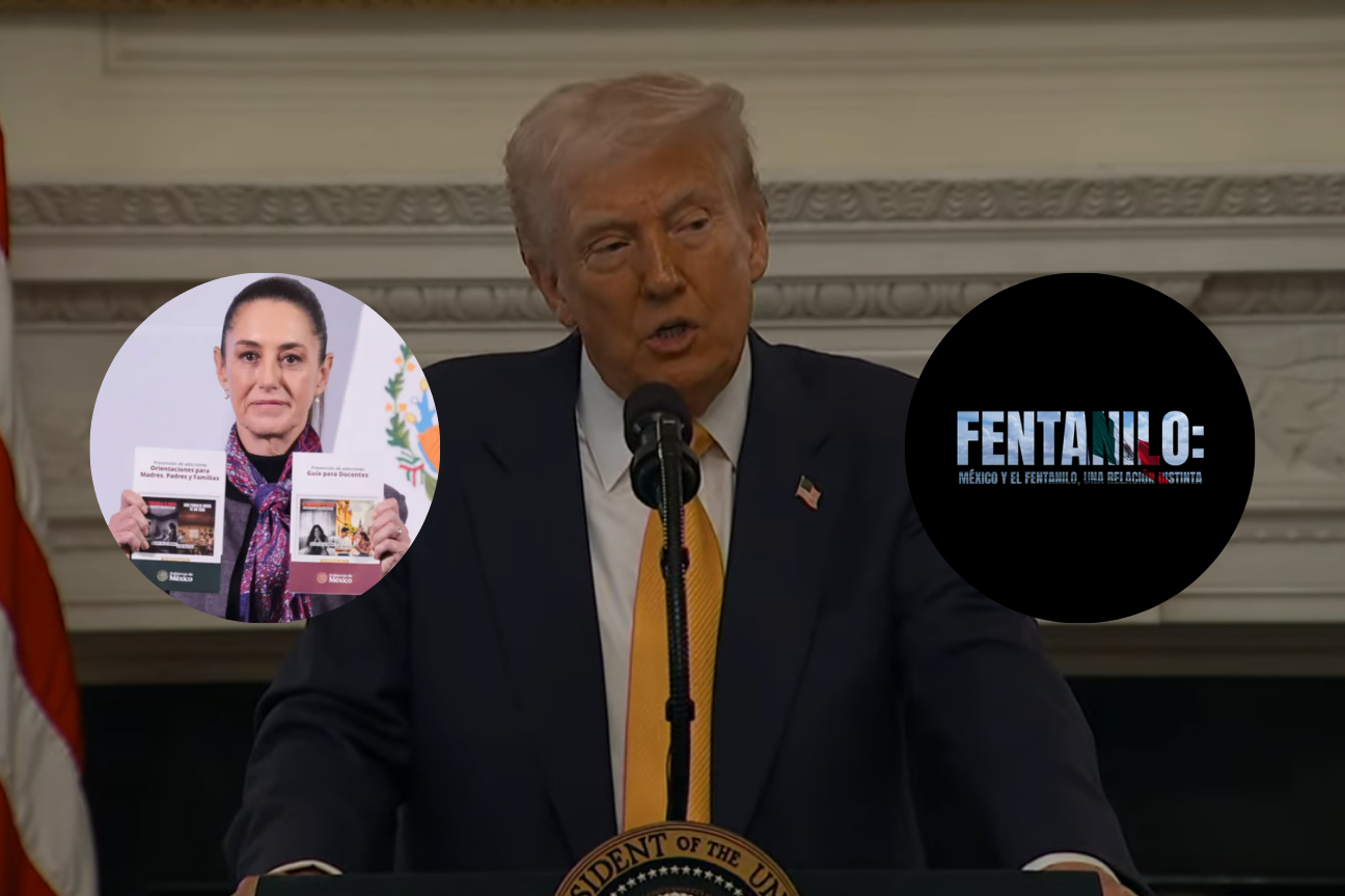 Reconoce Trump a Sheinbaum por la campaña contra las drogas en México