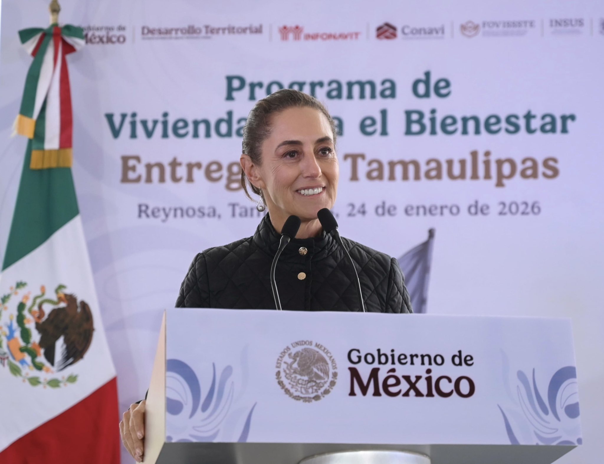 “México siempre va a ser un país libre, independiente y soberano”, reitera Claudia Sheinbaum desde Tamaulipas