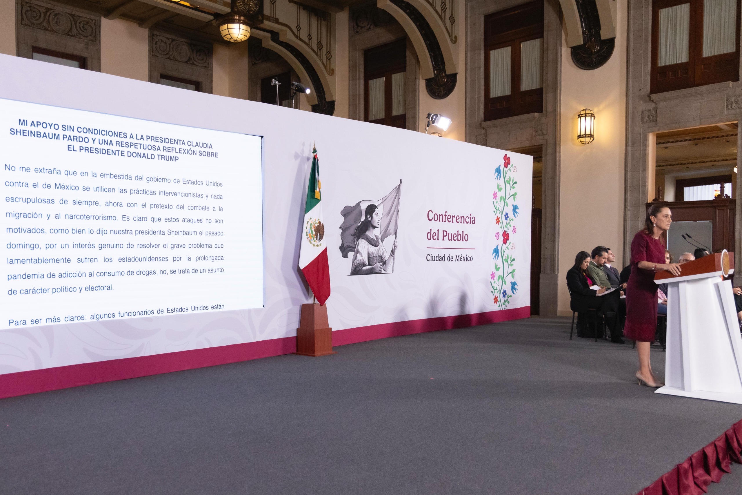 Destaca Claudia Sheinbaum respaldo de López Obrador ante sectores de la derecha de EEUU y México