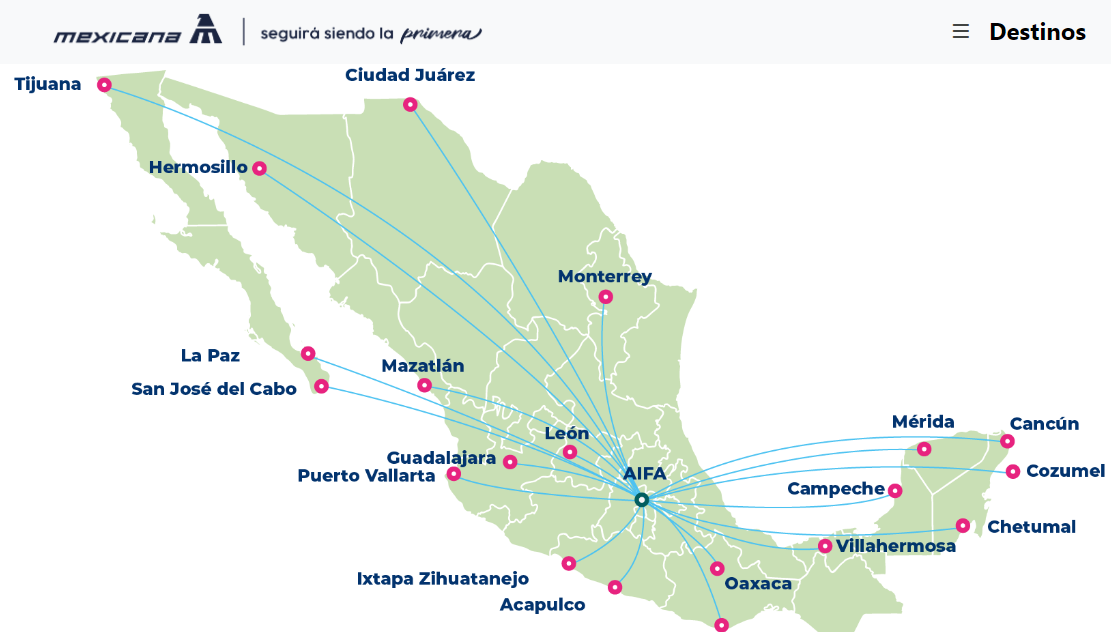 Abre sus alas Mexicana de Aviación. Comenzó la venta de boletos en su sitio web
