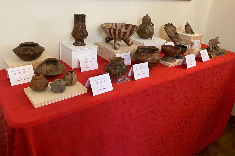 Devuelve Italia piezas arqueológicas a México