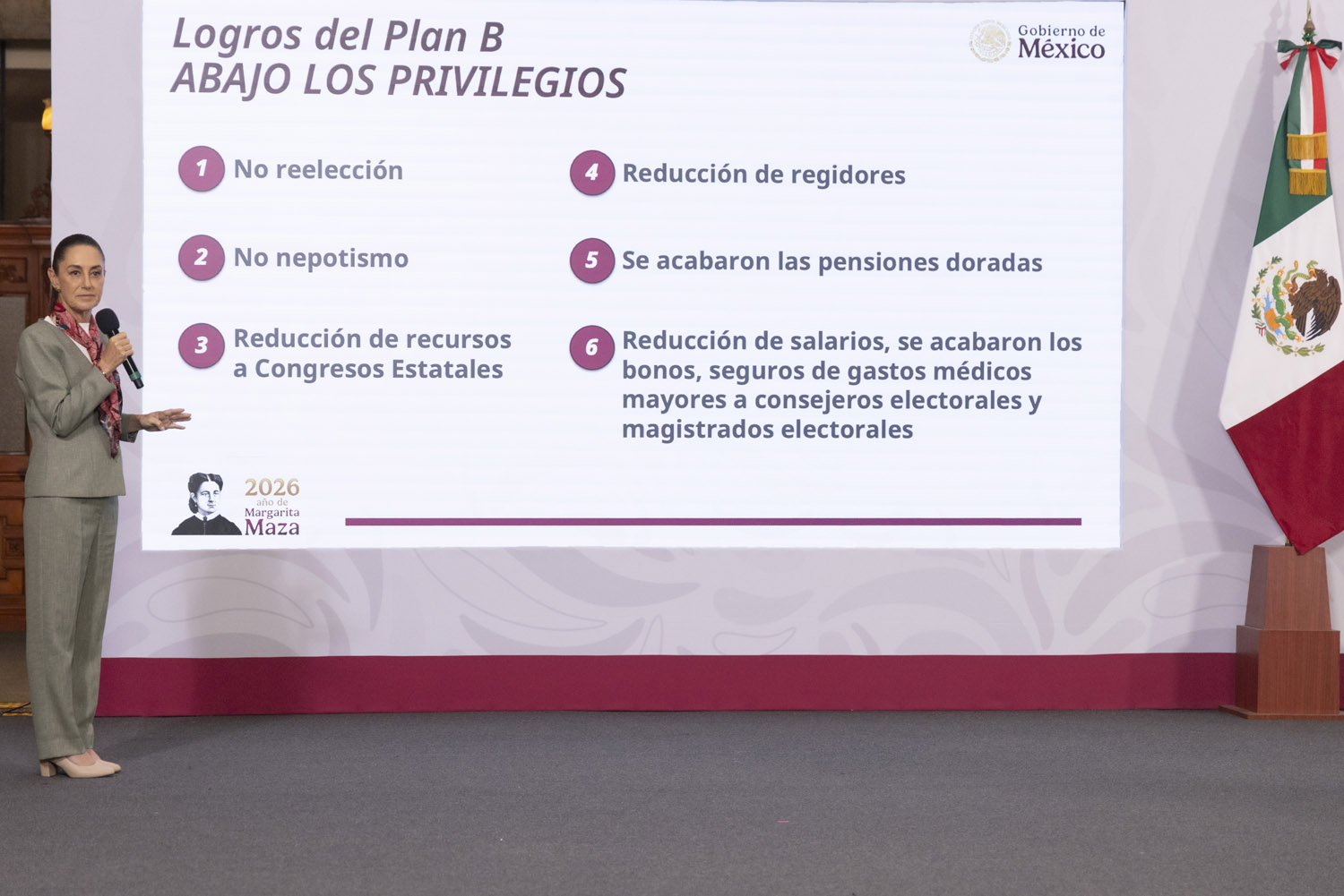Destaca Claudia Sheinbaum aprobación del Plan B en 20 Congresos estatales