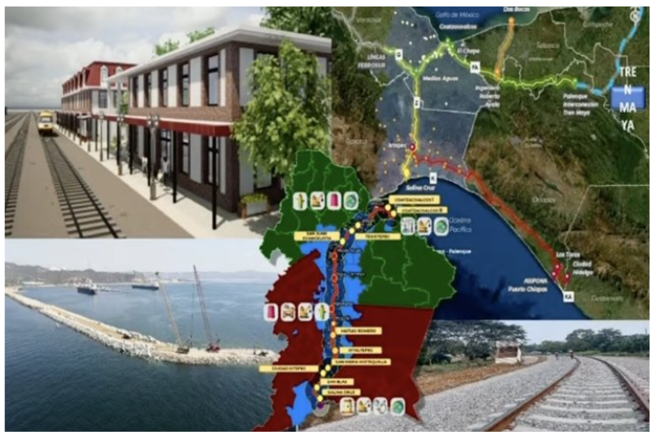 Presenta Corredor Interoceánico del Istmo de Tehuantepec avance del 79%