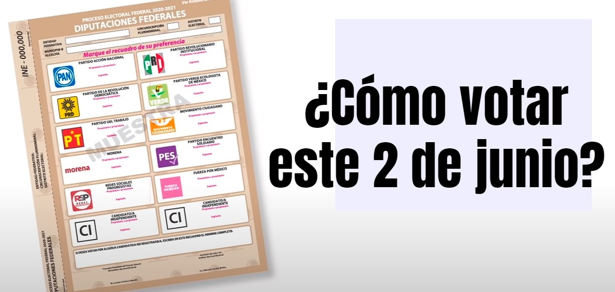 ¿Ya sabes cómo votar este 2 de junio?