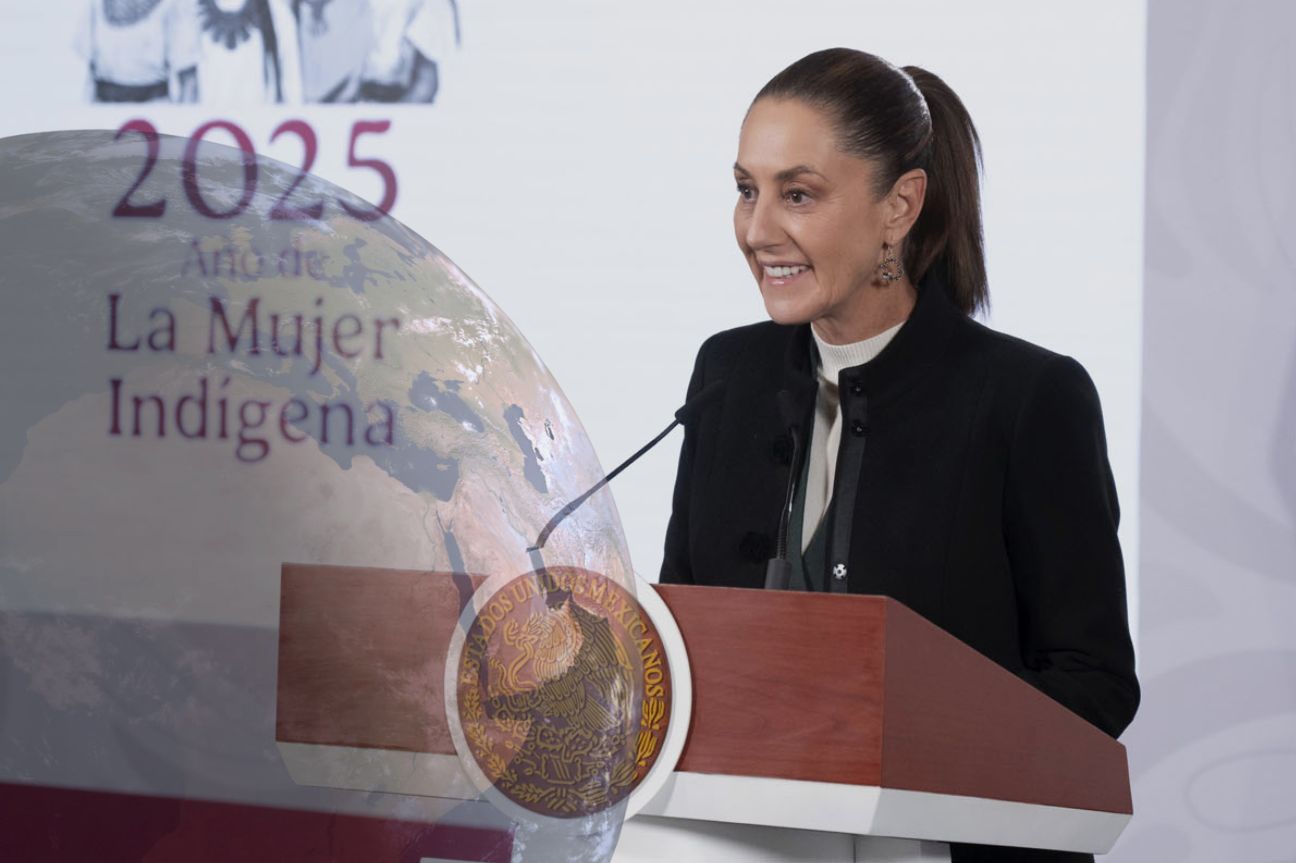 Recorre Claudia Sheinbaum más de 104 mil kilometros en 2025, el equivalente a 8 vueltas a la tierra