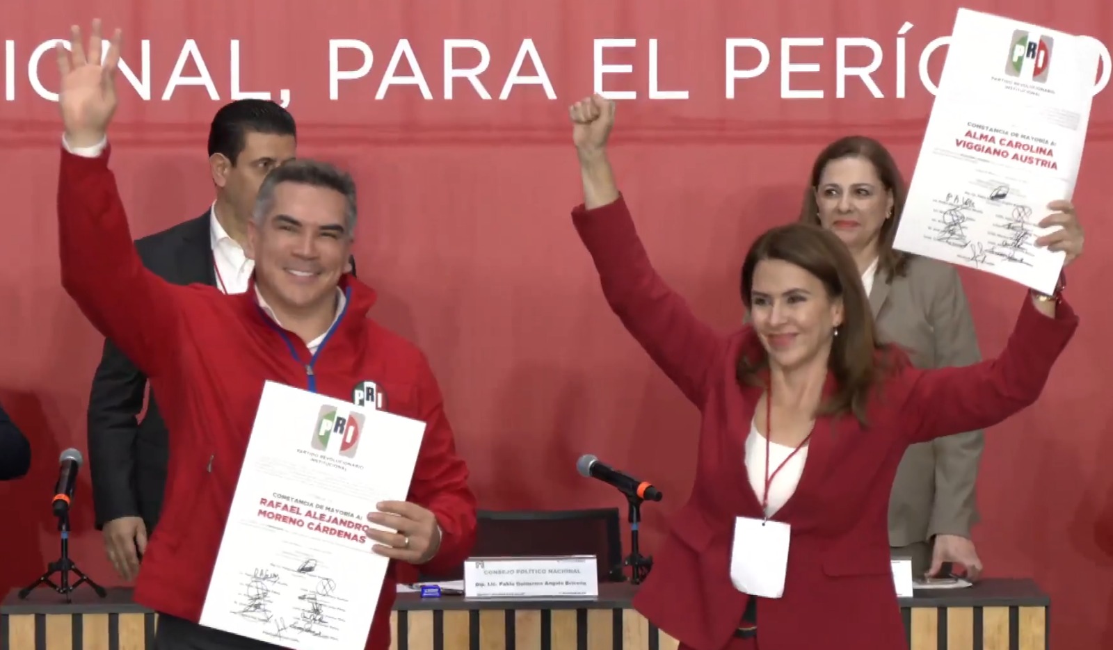 Elige Consejo Nacional del PRI a Alejandro Moreno como dirigente de ese partido por segundo periodo consecutivo