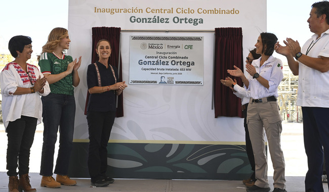 Inaugura Claudia Sheinbaum Central Ciclo Combinado de CFE en Mexicali, Baja California