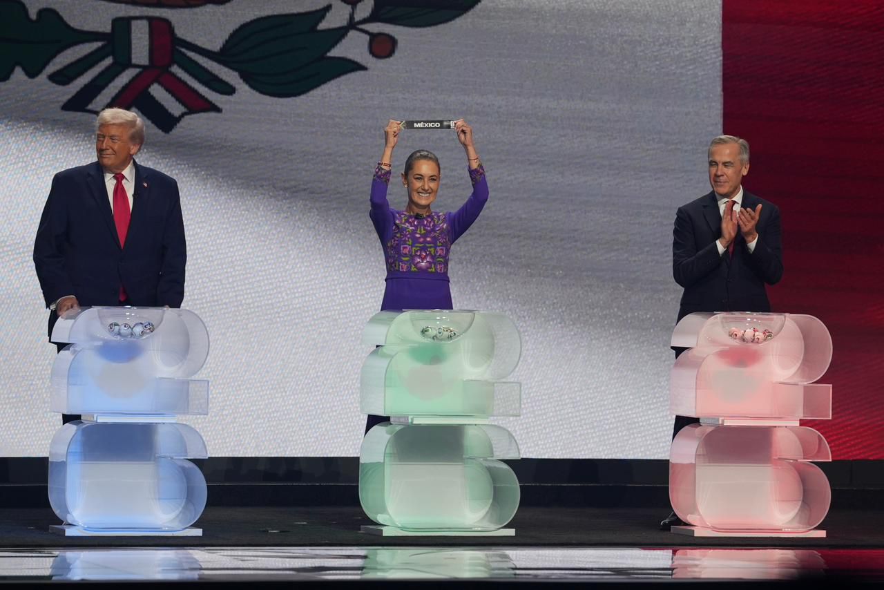 Participa Claudia Sheinbaum en el sorteo de la Copa Mundial FIFA 2026; México inaugurará la competencia contra Sudáfrica