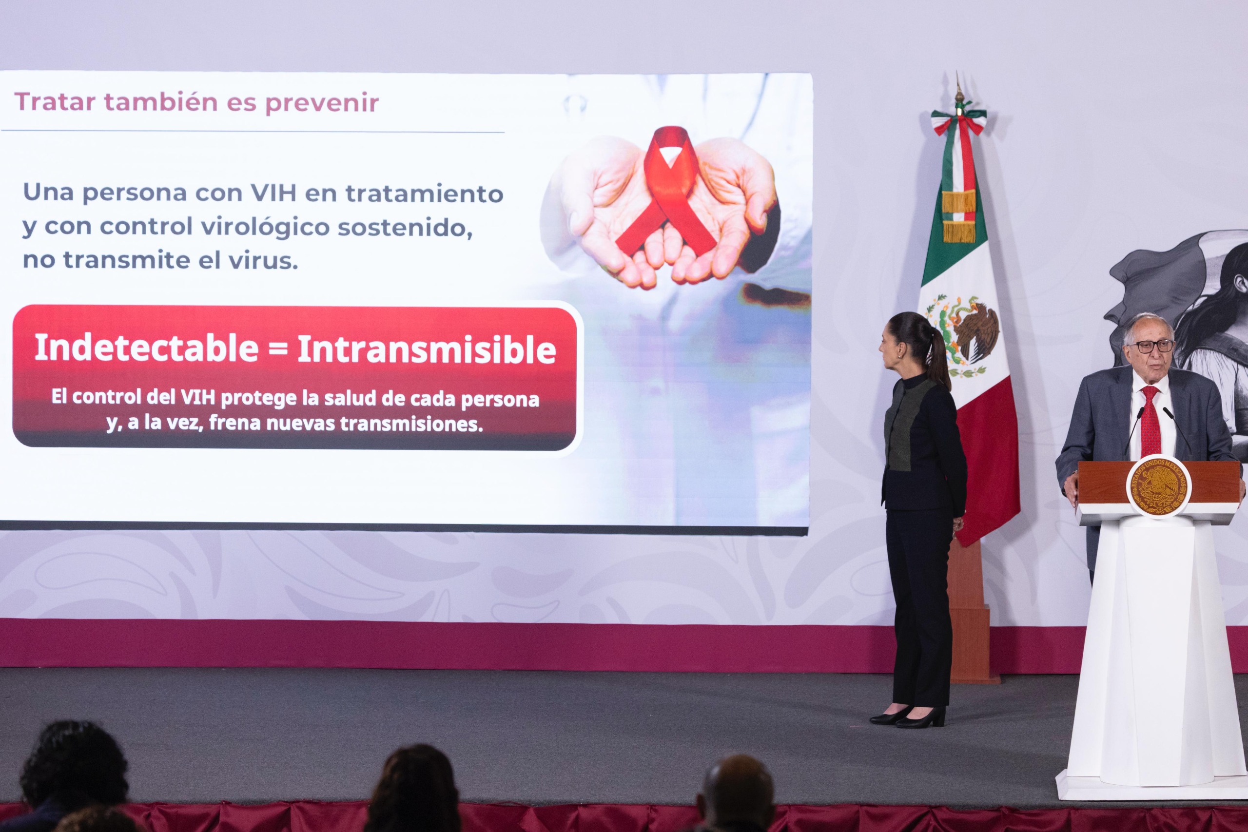 Alcanza México metas de tratamiento y control del VIH; va por eliminación del virus para 2030