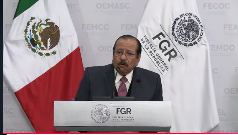 Señala FGR que no hay pruebas para detención provisional de 10 funcionarios solicitada por EEUU; exigirá más pruebas