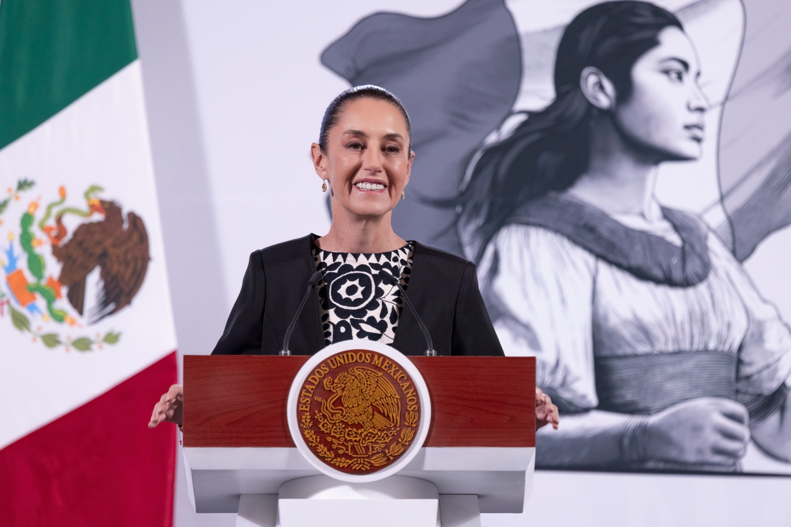 "Vamos a actuar siempre en defensa de nuestra soberanía", responde Claudia Sheinbaum a decretos de Trump