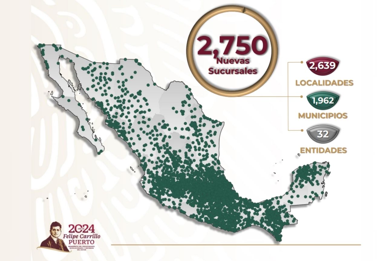 Concluye SEDENA construcción de 2 mil 750 sucursales de Bancos del Bienestar