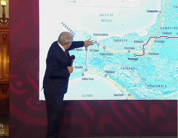 Confirma López Obrador que avanza acuerdo con Grupo México para recuperar concesión del tramo Medias Aguas - Coatzacoalcos
