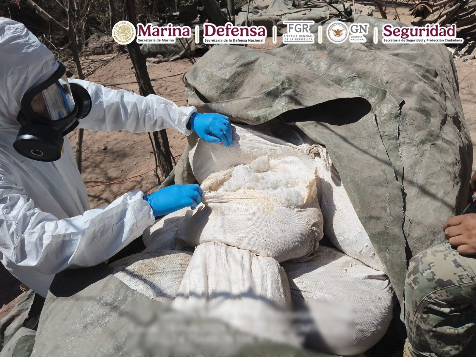 Desmantelan tres laboratorios clandestinos en Sinaloa; aseguran más de 4 toneladas de metanfetamina