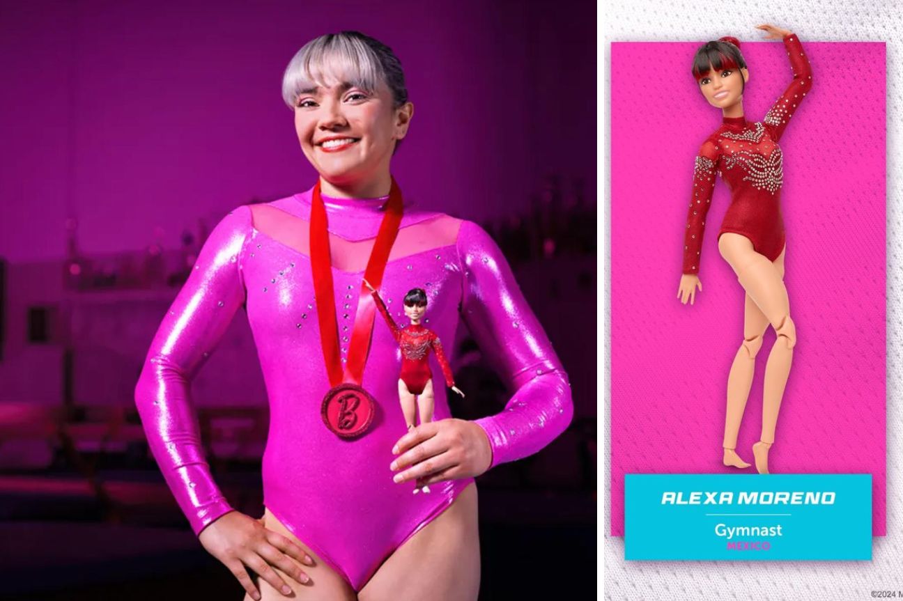Rinde homenaje Mattel a la gimnasta mexicana Alexa Moreno y a otras 8 atletas más con una muñeca Barbie