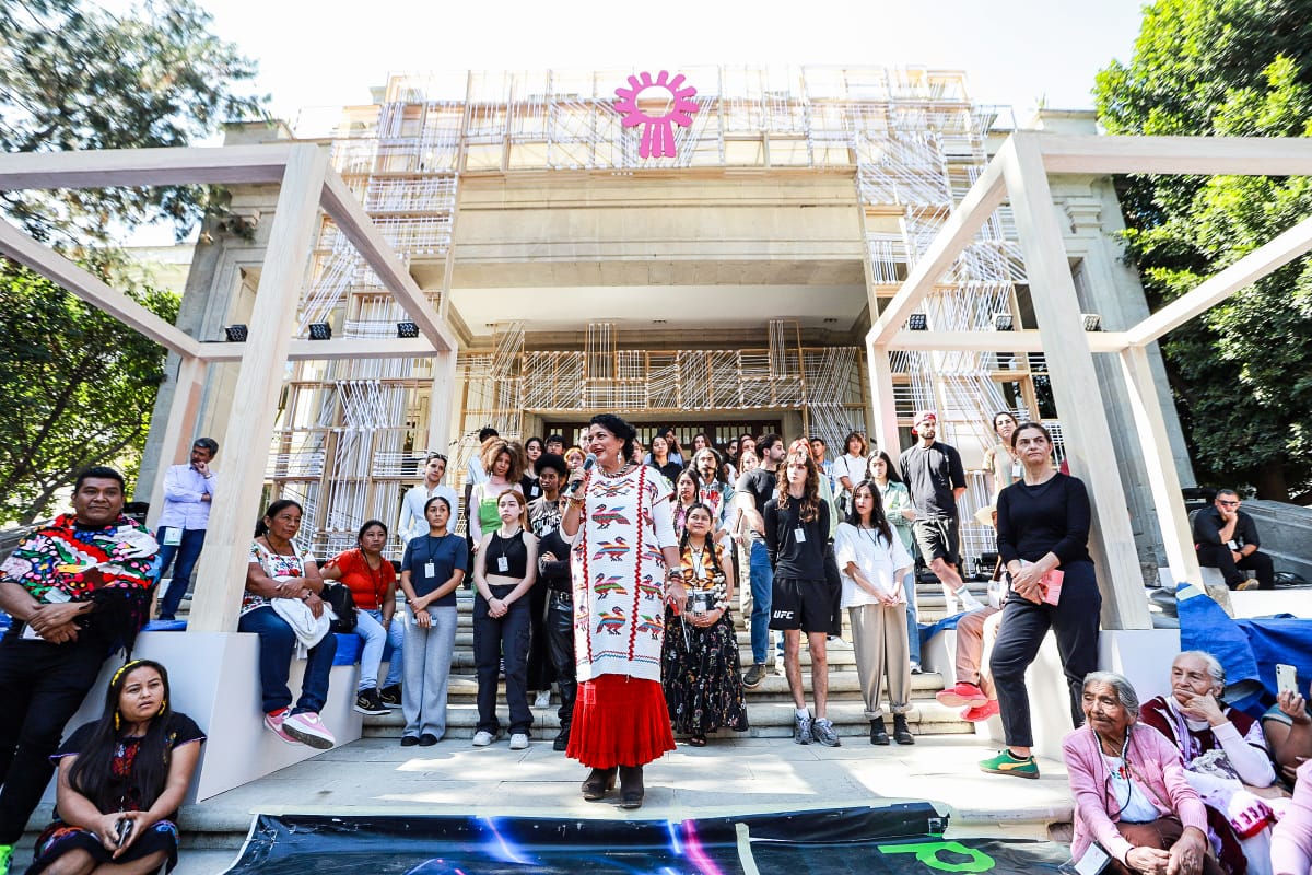Todo listo para Original, el festival de arte textil en Los Pinos