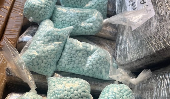 Asegura Gabinete de Seguridad más de 100 mil pastillas de fentanilo en Culiacán, Sinaloa