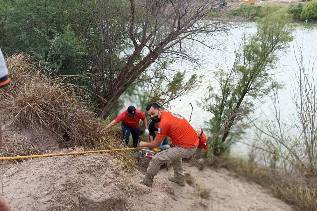 Localiza INM 10 cuerpos de migrantes en Río Bravo, advierte no cruzar la frontera de manera irregular
