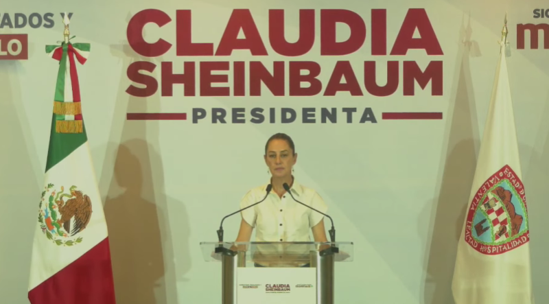 Entabla Claudia Sheinbaum diálogo con medios de comunicación de Ciudad Juárez, Chihuahua