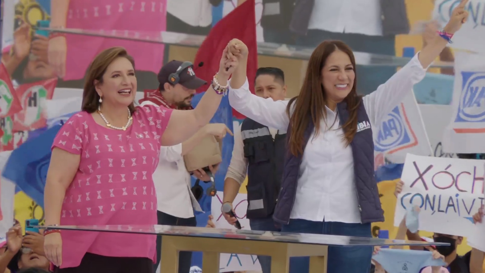 Realiza mitin Xóchitl Gálvez como parte de su campaña presidencial en Guanajuato