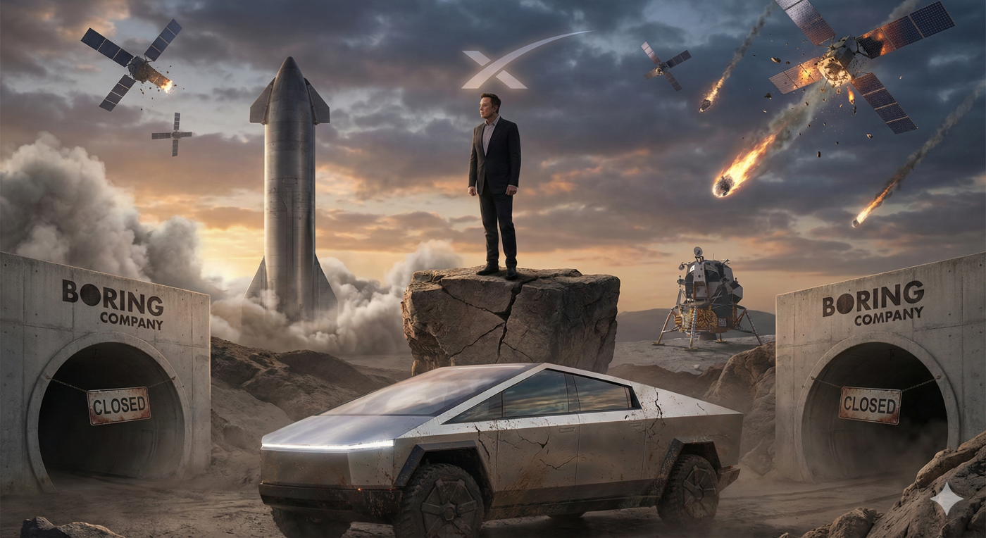 El espejismo de Musk: Promesas incumplidas y el repliegue hacia la Luna