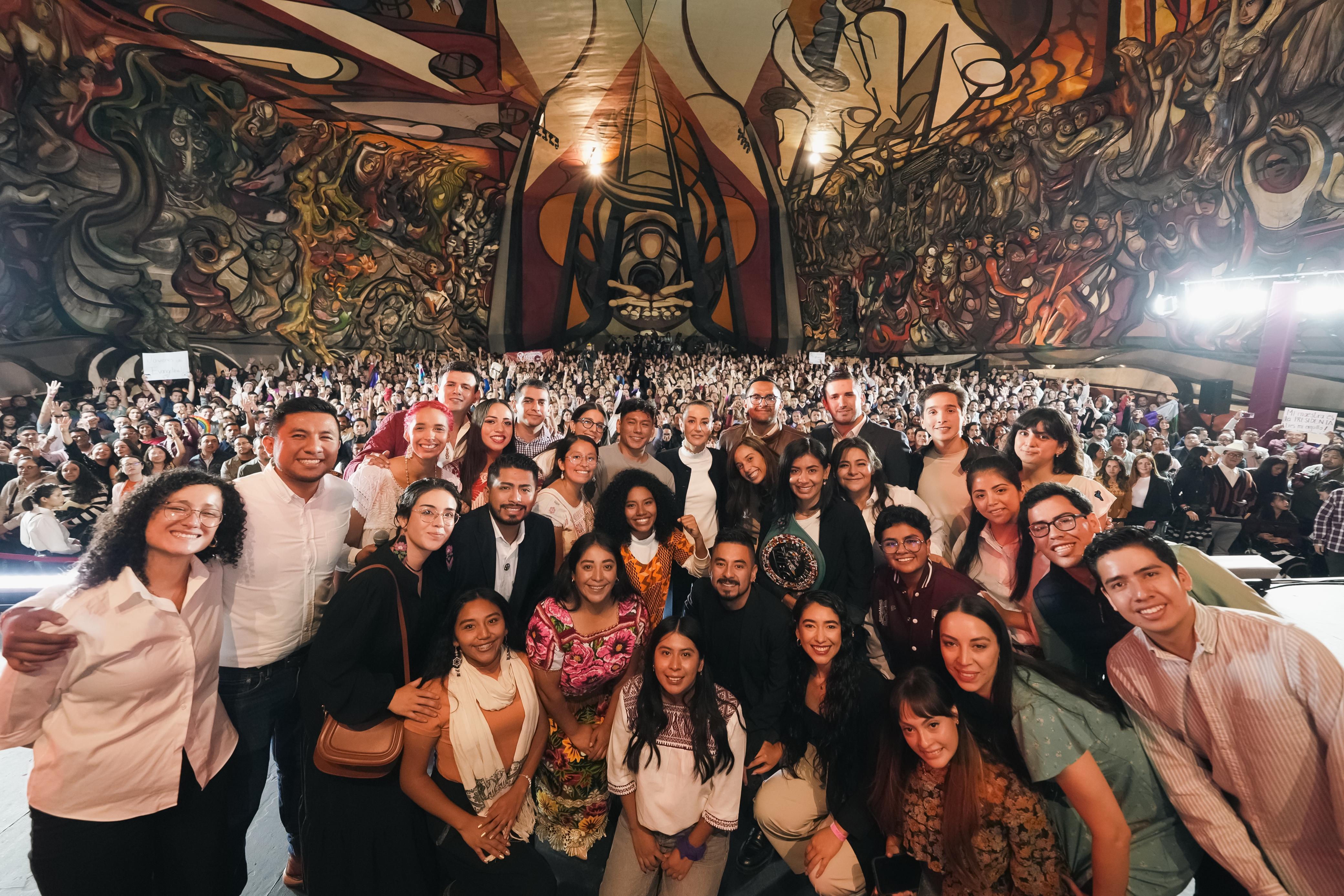 La Cuarta Transformación es con las y los jóvenes o no será: Claudia Sheinbaum