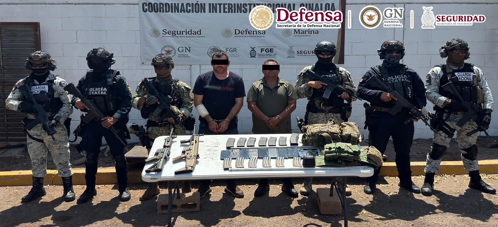 Detienen a “Güero Pink” y al exdirector de Seguridad Pública de Escuinapa en Culiacán
