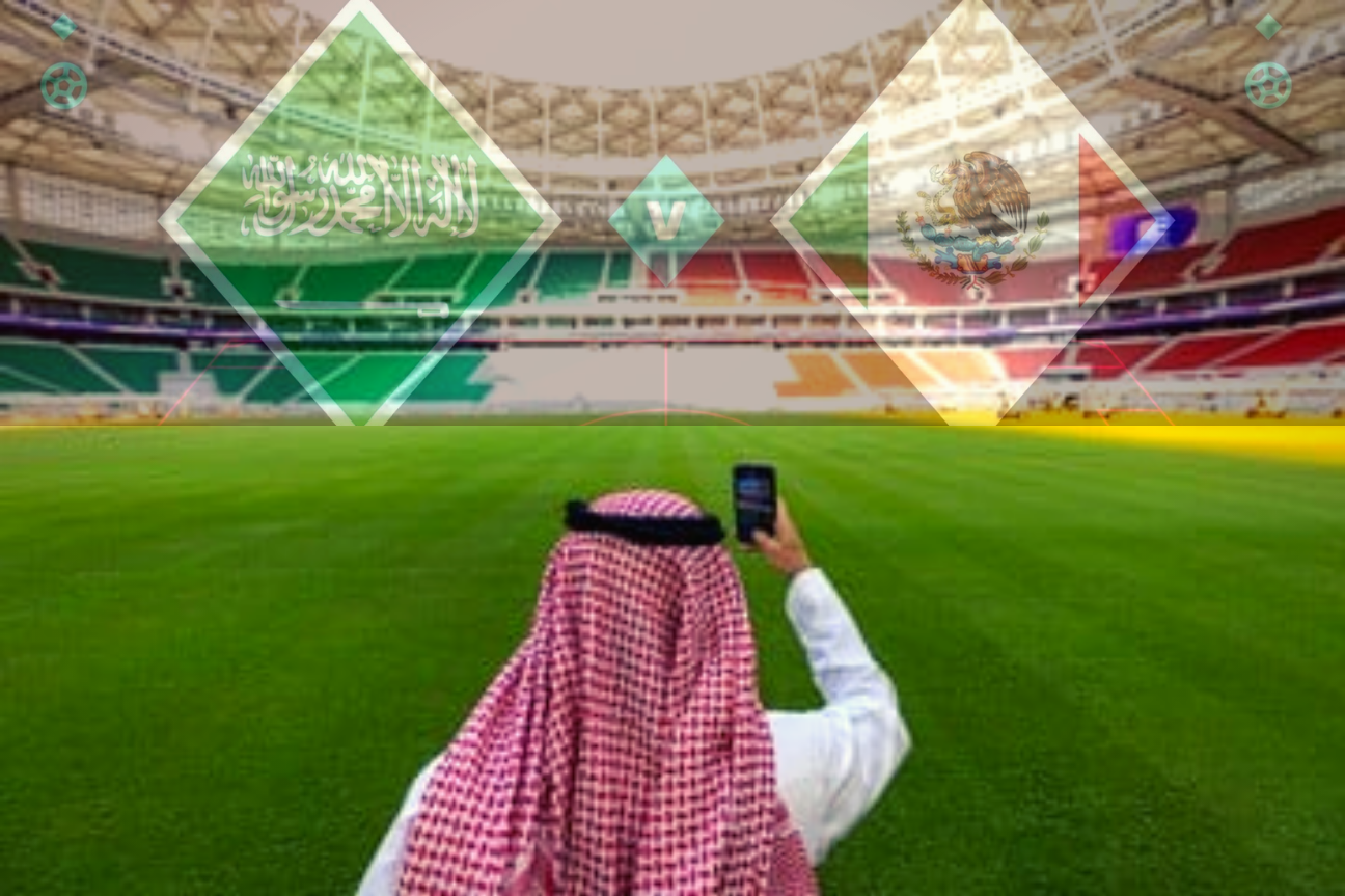 México y Arabia Saudita en el campo de juego