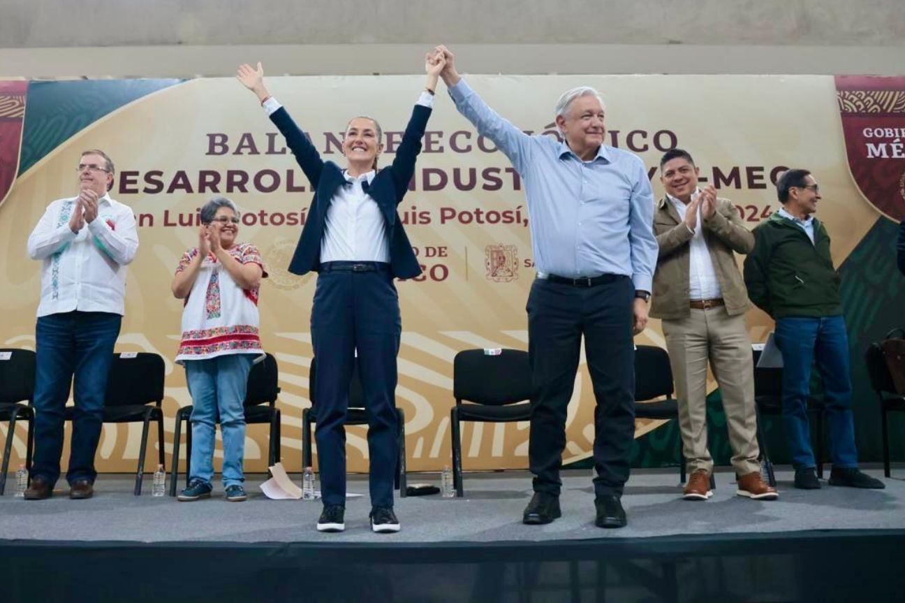 Enfatiza Claudia Sheinbaum condiciones de igualdad en la relación comercial con EUA y anuncia nuevo proyecto ferroviario en SLP