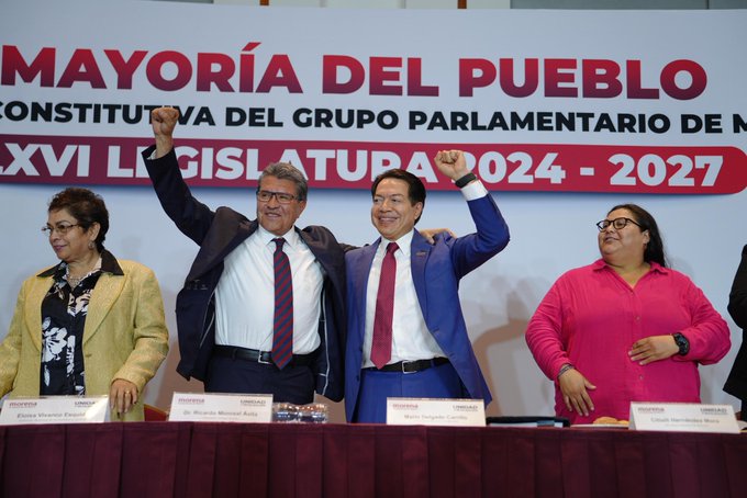 Eligen legisladores de Morena a Ricardo Monreal como coordinador en la Cámara de Diputados