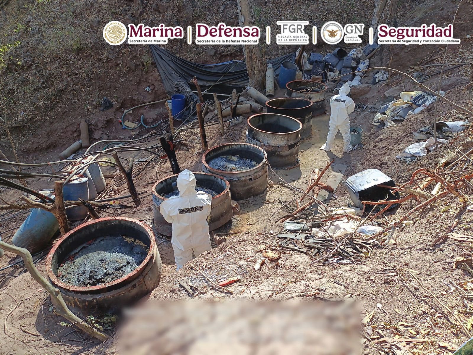 Desmantelan cinco laboratorios clandestinos en Jalisco, Nayarit y Sinaloa; dos vinculados a “El Jardinero”