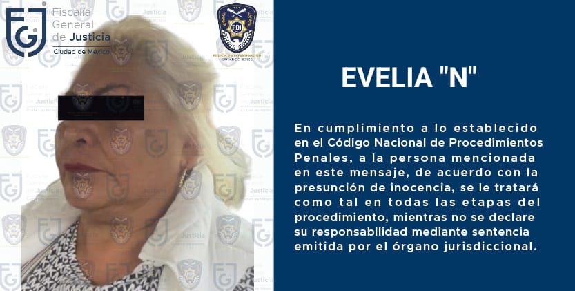 Detienen en flagrancia a Evelia “D”, lideresa de comerciantes de la Merced, con 500 dosis de cocaína