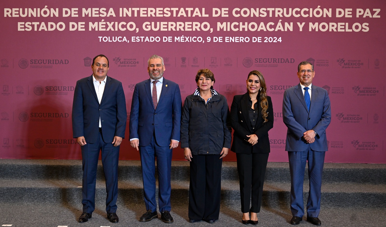 Instalan Edomex, Guerrero, Michoacán y Morelos Mesa Interestatal de Paz