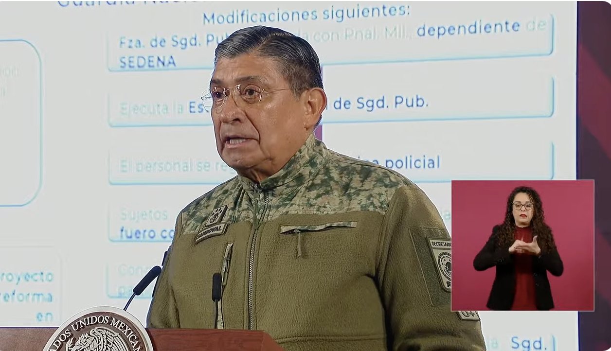Presentan detalles de iniciativa de la Guardia Nacional y contra la extorsión