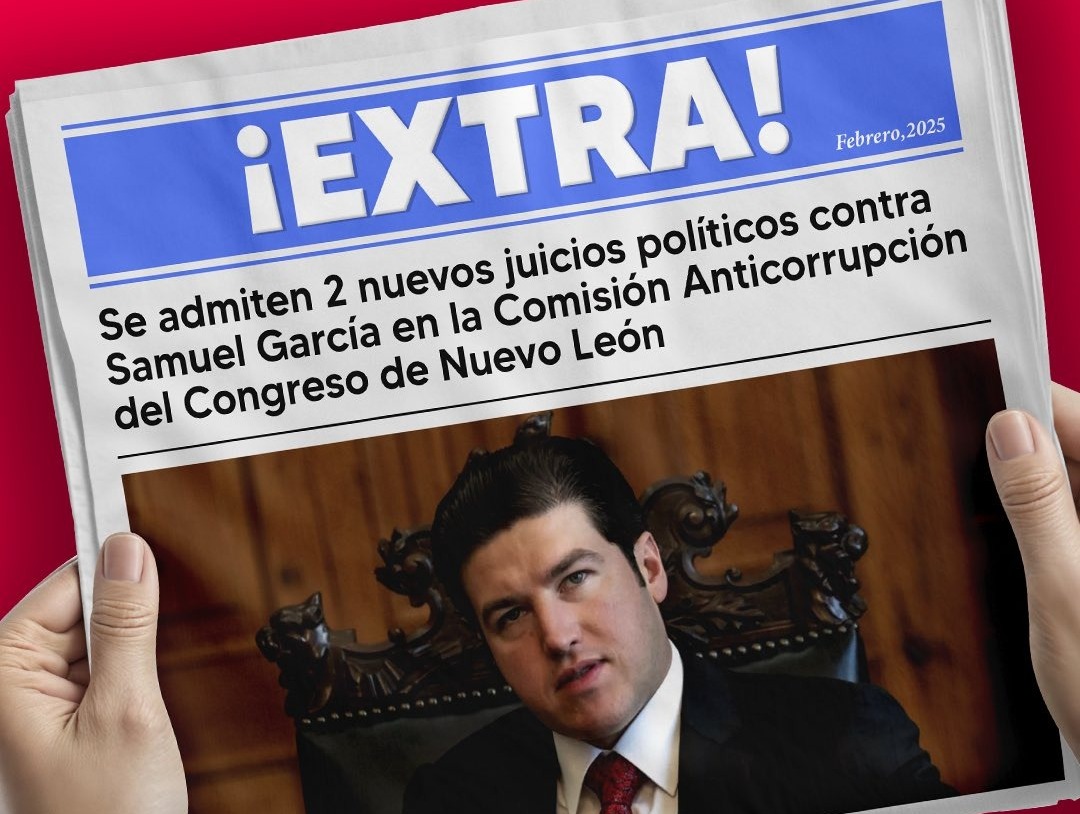 Aprueba Congreso de Nuevo León procedencia de juicios políticos contra Samuel García