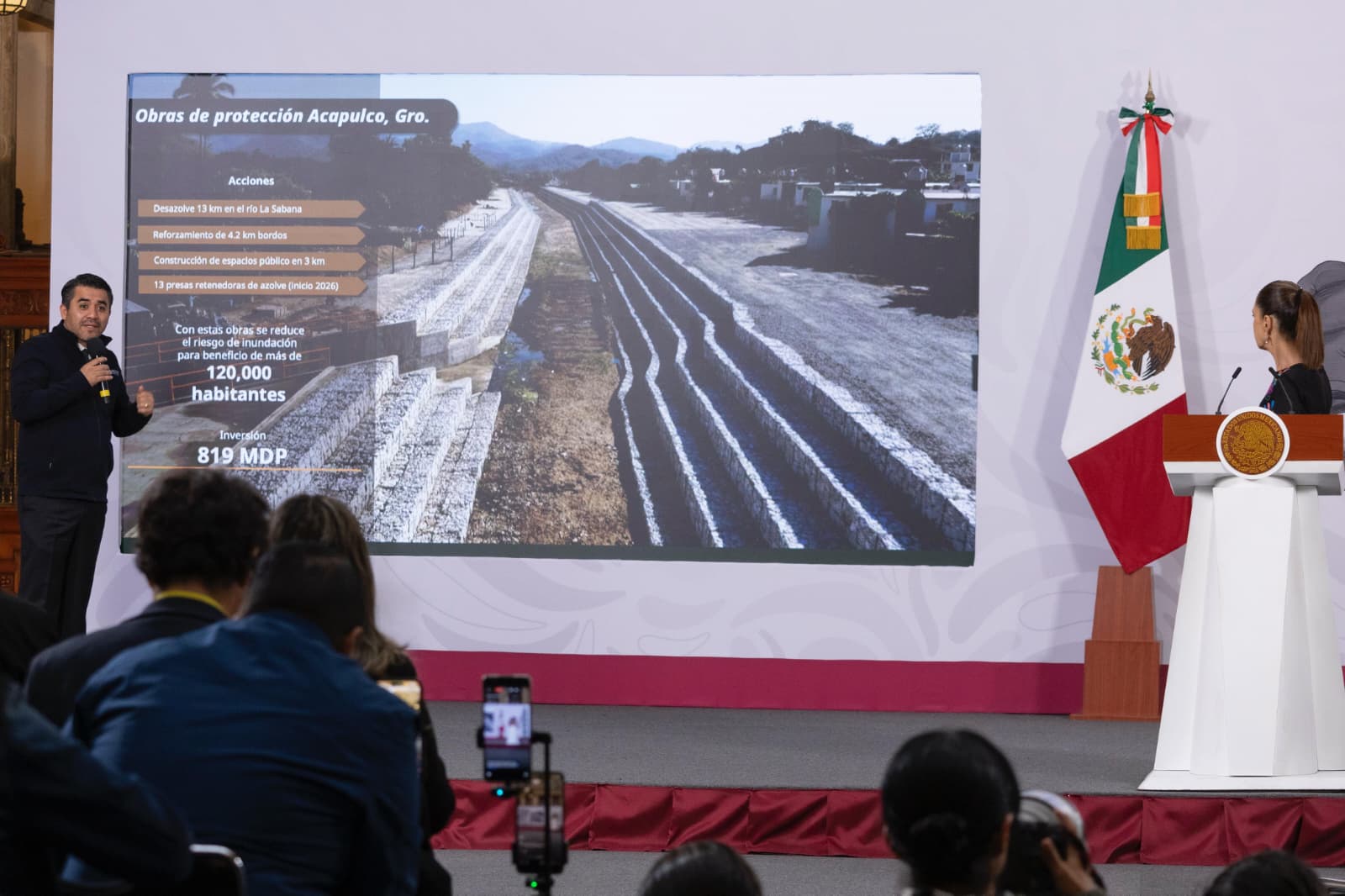 Anuncia Claudia Sheinbaum inversión de casi 12 mil mdp para prevenir inundaciones ante temporada de lluvias