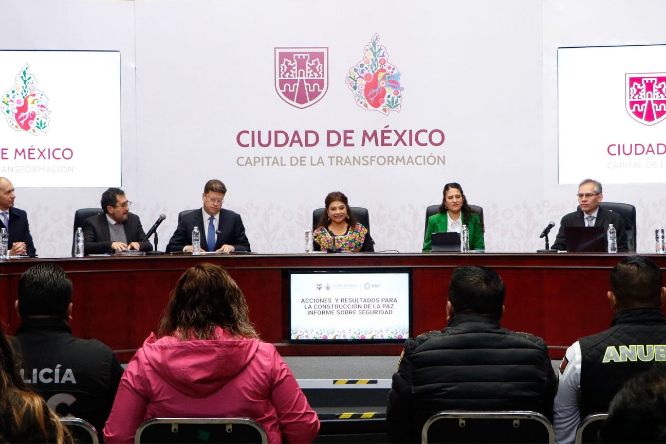 Reducción del 59% en delitos de alto impacto en CDMX de 2018 a 2024