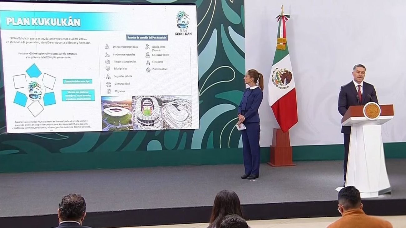 Presenta Gobierno de México Plan Kukulkán para reforzar y garantizar la seguridad durante el Mundial 2026