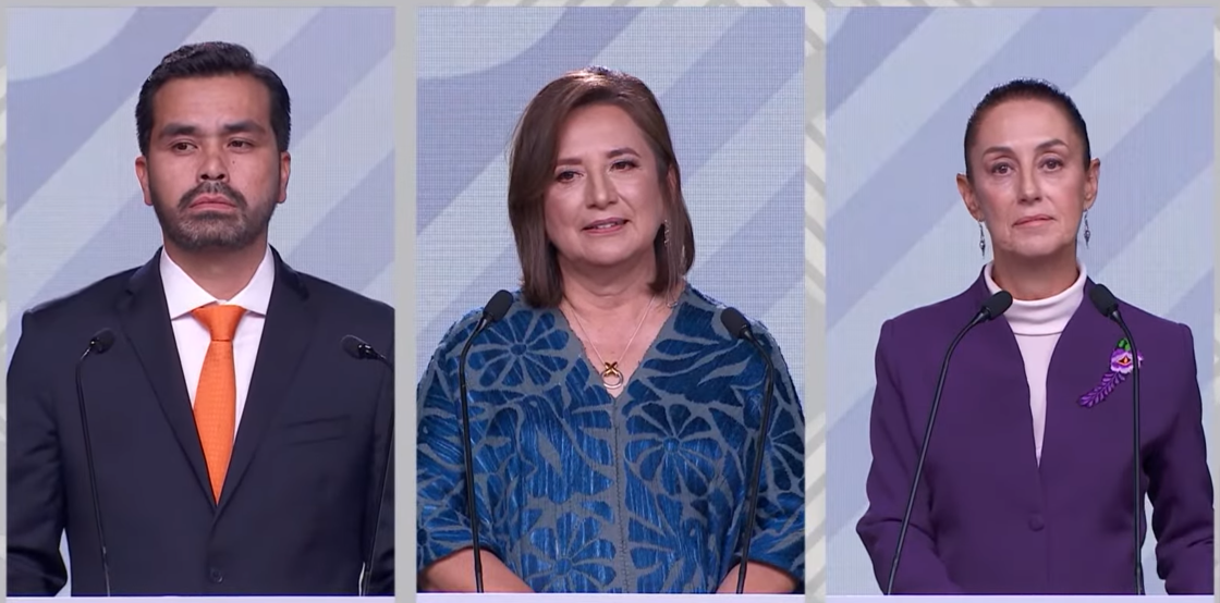 “Política Social, Inseguridad y Crimen Organizado, Migración y Política Exterior, Democracia, Pluralismo y División de Poderes”; los temas del último debate presidencial